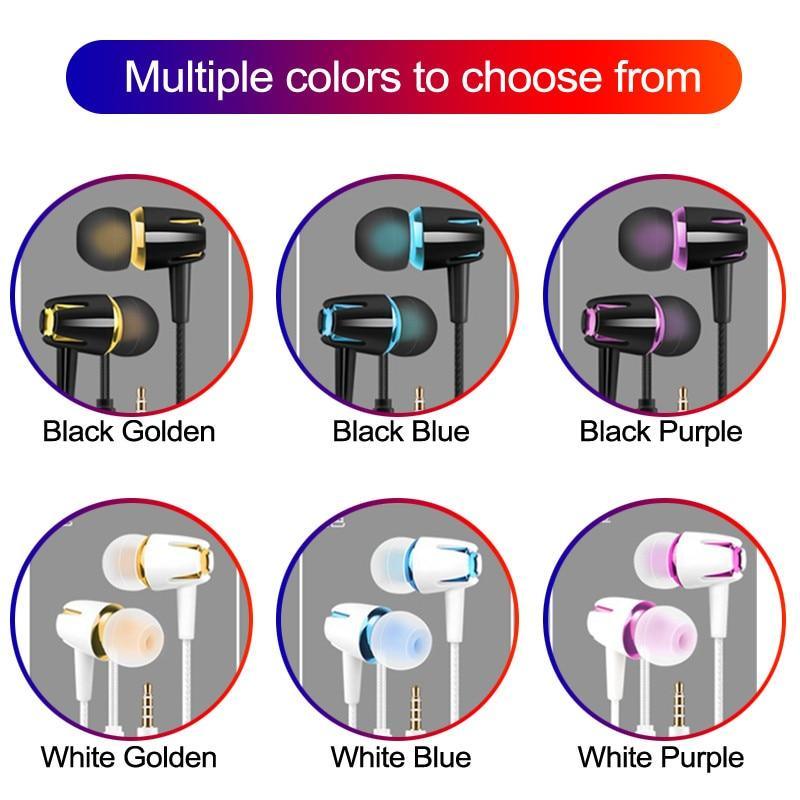 STEVVEX Headphones wired Earphone E18 Adjustable volume pause/play For   mobiles  earbuds wire Headset for smartphone - SJB-DIAMOND ELITES
