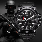 Popular Men Military Army Mens Watch With Led Digital Display Analog Automatic Watch for Men and Woman Sport watch - SJB-DIAMOND ELITES