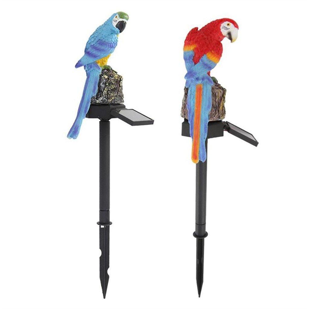 Decorative LED Garden Waterproof Yard Lamp In Shape Of Parrot Outdoor Resin Solar Lights For Pathway Doorway Lawn - SJB-DIAMOND ELITES