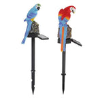Decorative LED Garden Waterproof Yard Lamp In Shape Of Parrot Outdoor Resin Solar Lights For Pathway Doorway Lawn - SJB-DIAMOND ELITES