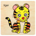 3D Wooden Children Interesting Puzzle Toys With Animals and Cars Exellent Puzzles Intelligence Kids Early Educational Toys For Children - SJB-DIAMOND ELITES