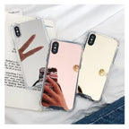 Luxury Mirror Phone Case For iPhone 14 13 12 11 Pro XS MAX XR Shockproof Back Cover Case For iPhone 7 8 6s 6 s plus Protective Case Hard Back Soft Bumper Anti-Scratch Phone Cover For Girls