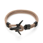 Modern Fashion Airplane Anchor Bracelets Men Charm Rope Chain Paracord Bracelet Women Male Air Force Style Wrap Metal Sport Hook Gift - SJB-DIAMOND ELITES