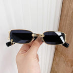 Popular Fashion Small Rectangle Women Luxury Sunglasses Brand Designer Vintage Punk Men Sunglasses Style With Shades UV400 Protection Stevvex