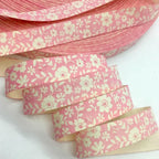 5Y 1.5cm/2.5cm Flowers Printed Cotton Floral Ribbon For Handmade DIY Craft Scrapbook Gift Packing Easter Wedding Christmas Deco Lootquake LLC