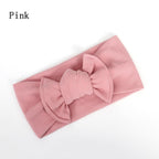 Baby Bow Hairband Elastic Headband Cute 3D Flower Stretch Turban Flower Head Wrap Princess Hair Accessories Bow For Baby