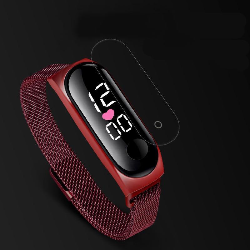 STEVVEX Men's Business Electronic Watch Simple Luxury Steel Belt Folding Buckle Sports Digital Watch For Men and woman - SJB-DIAMOND ELITES