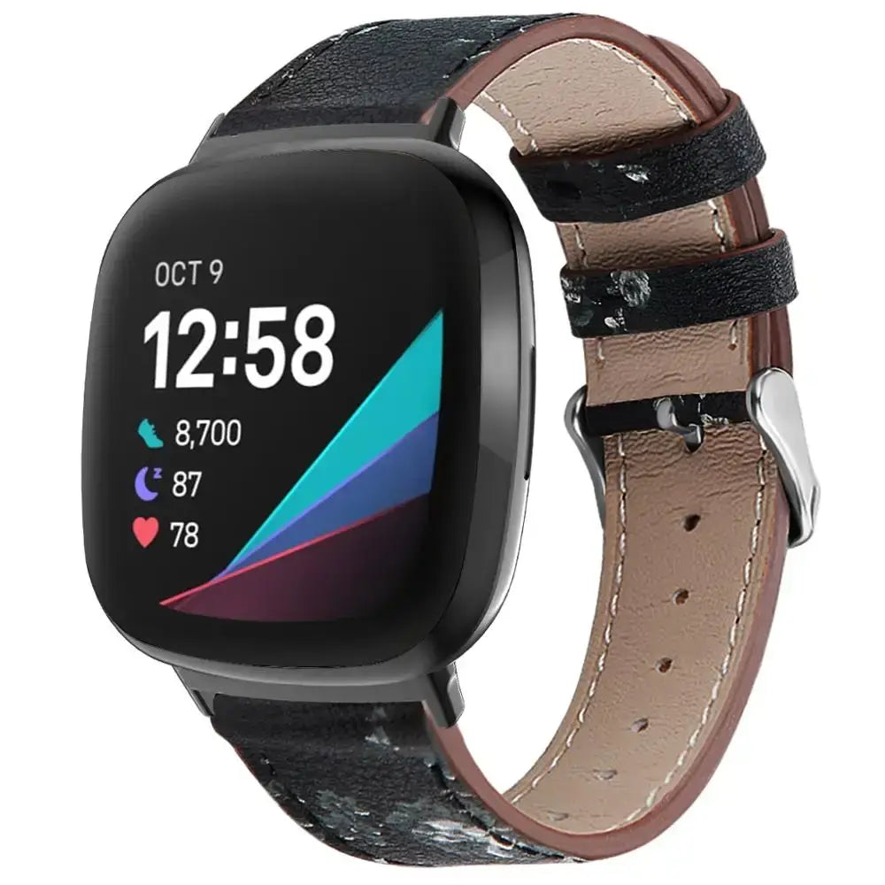 Fitbit Versa & Sense Leather Band - Durable Stylish Design - SJB-DIAMOND ELITES