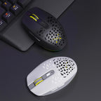 Delux M820DC PAW3335 Wired + Wireless + Bluetooth Gaming Mouse 80 Million Clicks 16000 DPI RGB Rechargeable Mice For Computers Lootquake LLC