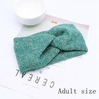 Handmade Baby Headband Women Girl Twisted Hair Band Kids Woolen Headwrap Toddler Turban Hair Accessories For Mother and Daughter