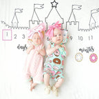Newborn baby Monthly Growth  Blanket Photography Props Background Cloth For Baby