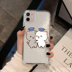Cat Phone Case For Iphone 11 12 13 Mini Pro Xs Max 8 7 6 6s Plus X 5s Se 2020 Xr Case Polycarbonate Printed Colorful Design Silicone Phone Case
