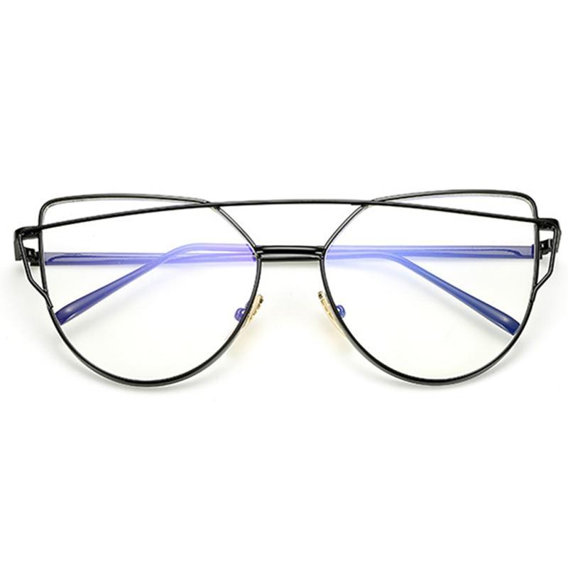 NEW  Stevvex Designer Cat eye Sunglasses For Women and Ladies in Vintage Metal Reflective Glasse Mirror Retro Oculos De Sol Gafas Style With UV 400 Protection - SJB-DIAMOND ELITES