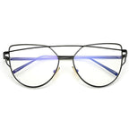 NEW  Stevvex Designer Cat eye Sunglasses For Women and Ladies in Vintage Metal Reflective Glasse Mirror Retro Oculos De Sol Gafas Style With UV 400 Protection - SJB-DIAMOND ELITES