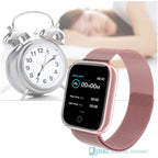 Luxury NEW Fashion Style Stainless Steel Smart Watch For Women and Men Electronics Sport Wrist Watch For Android IOS Square Smartwatch Smart - SJB-DIAMOND ELITES