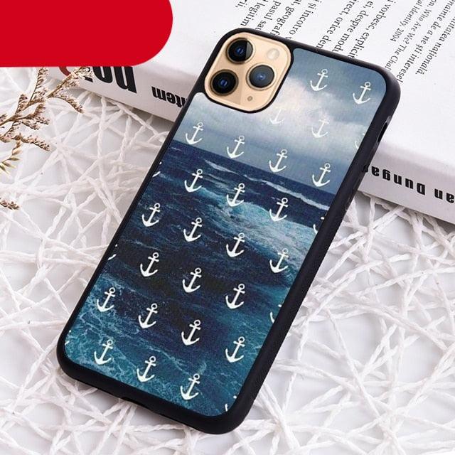 Blue Boat Anchor Printing Drawing Protection Phone Case For Iphone 14 Se 6 7 8 Plus Xr Xs 11 12 13 Pro Max Galaxy S21 22 Silicone Case Toy Story Protective Cover For Iphone Stevvex