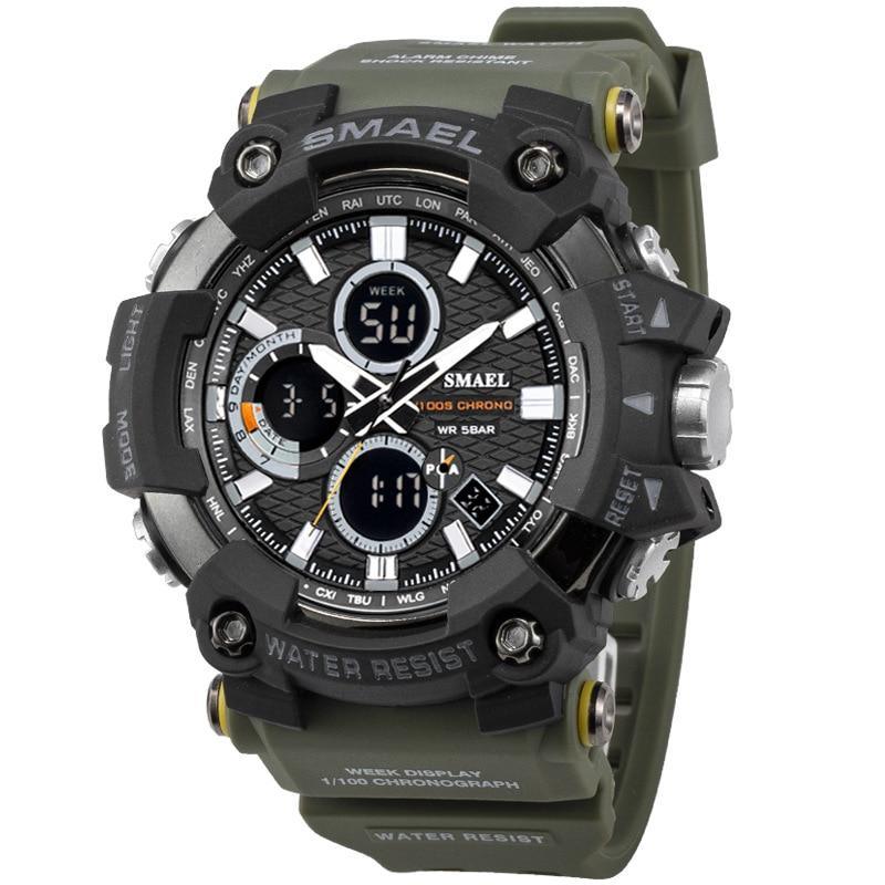 Men's  Sports Watches Top Brand Luxury Military Quartz Watch Men Waterproof 50M Shock  Digital Whats Relogio Masculino - SJB-DIAMOND ELITES