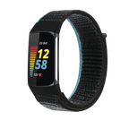 Fitbit Charge 5 6 Nylon Velcro Band - Durable Comfortable Strap - SJB-DIAMOND ELITES