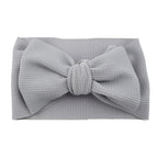 Big Bow Knot Solid Elastic Hairband Headband Stretch Turban Head Wrap Headwear
