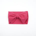 Baby Girls Headband Toddler Big Bow Hairband Cute Solid Stretch Turban For Baby Girls
