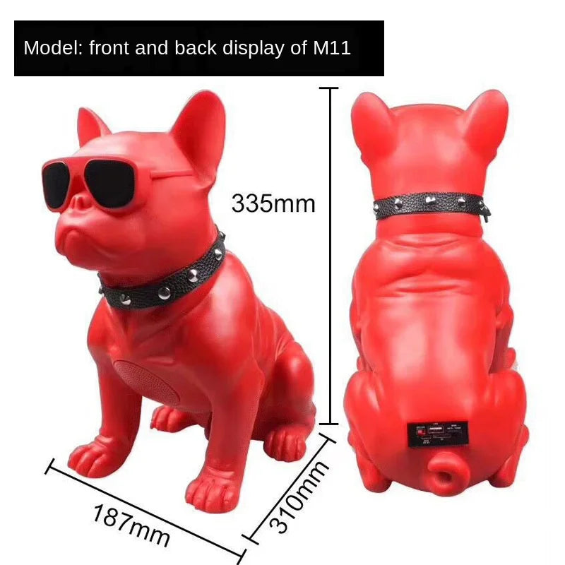 2023 Wireless Bluetooth Speaker  French Bulldog cumputer speakers Portable Stereo Super Bass USB AUX Outdoor Full Dog Subwoofer Lootquake LLC