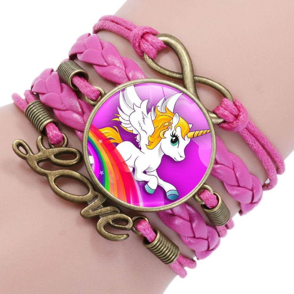 Intereting Unicorn Braided Kids Bracelet for Girls  Friendship Bracelets Jewelry Multi-layer Charm Fashion Bracelet - SJB-DIAMOND ELITES