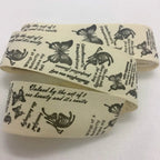 5Y 1.5cm/2.5cm Flowers Printed Cotton Floral Ribbon For Handmade DIY Craft Scrapbook Gift Packing Easter Wedding Christmas Deco Lootquake LLC