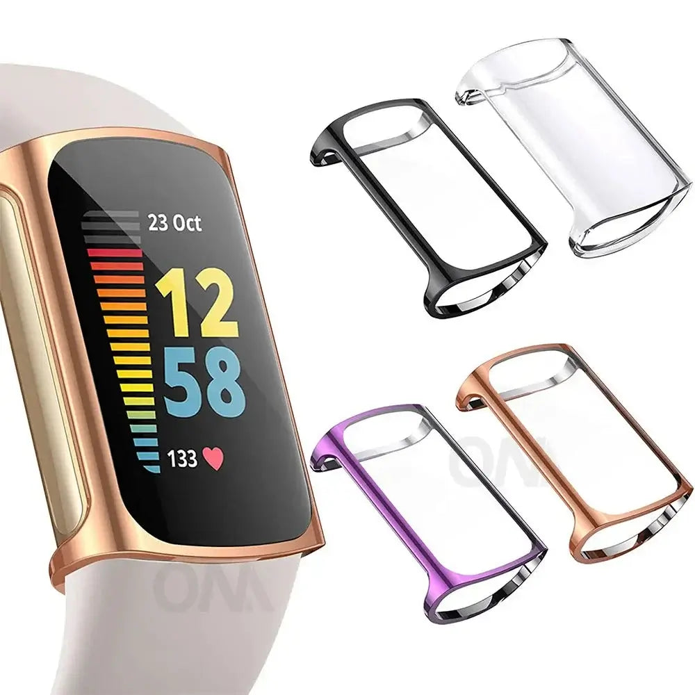 Fitbit Charge 5, 6, 3, 4 Screen Protector Case - Durable Design - SJB-DIAMOND ELITES