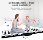 Electronic Musical Piano Mat Keyboard Baby Crawling Touch Play Game Carpet Mat Educational Musical Instrument Toy For Kids