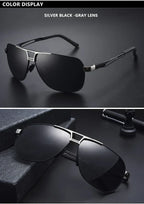 Top Quality Square Retro Photochromic Aluminum Sunglasses Men Polarized Driving Women Sun Glasses For Men Brown Oculos de sol