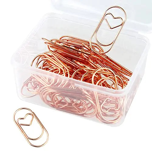 TUTU big Heart Paper Clips Large Cute Paperclips Funny Stainless Steel Fancy Paper Clips Shapes Office Supplies 50Pcs H0599 Lootquake LLC