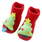 Baby Socks Christmas Newborn For Baby Boys/Girls Christmas Floor Socks Anti-Slip Baby Step Socks For Baby Kids