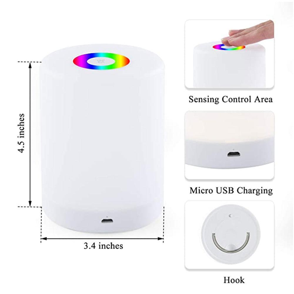Smart USB Bedside LED Table Lamp Friendship Creative Bed Desk Light for Baby Bedroom Bedside Lamps Night Light Xmas Gift - SJB-DIAMOND ELITES
