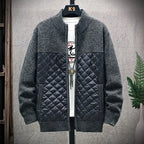 Thick Plush Stitched Sweater Jacket Pi-Mart