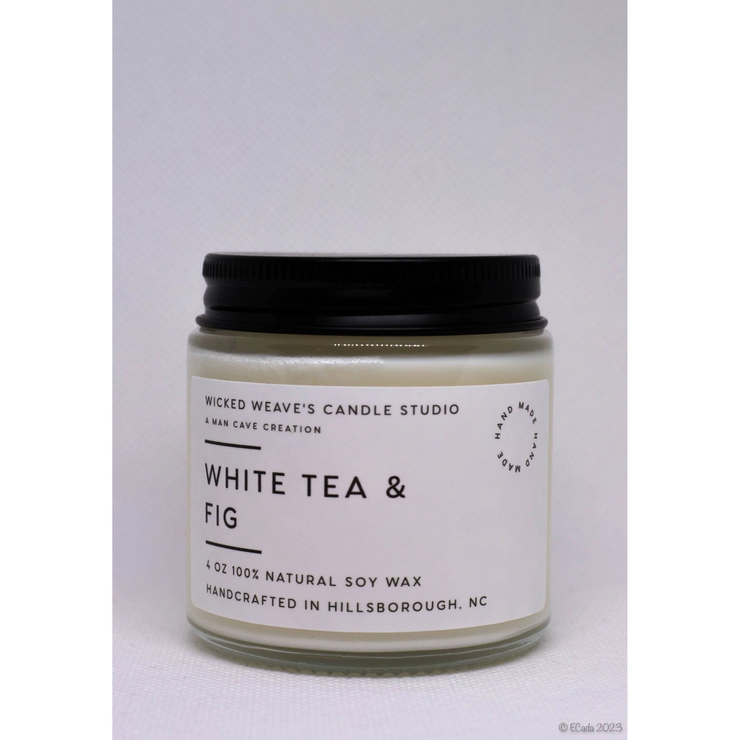 TD Soy Wax Scented Candle in White Tea & Fig Flavor Available in 5 Size Options Lootquake LLC