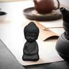 Meditating Baby Buddha Statue Buddha Figurine Decor Zen Monk Sculpture Jardin Lawn Sitting Buddha Tea Pet Ornament