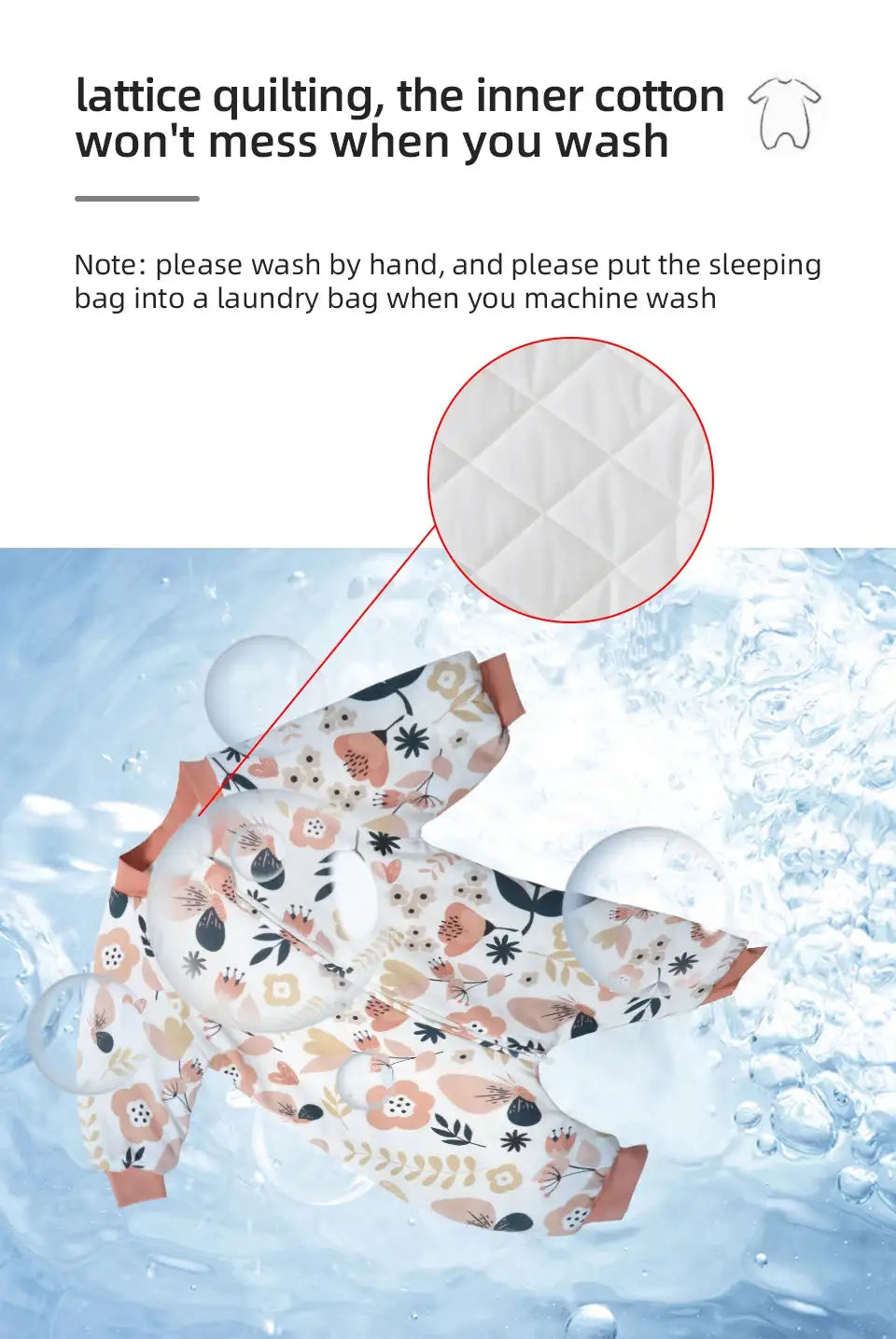 Baby Sleeping Bag Cute Flowers Print Toddler Sleepwear Walk Play Pajamas 2.5Tog Thick Winter Keep Warm Sleepsack 1-4 Years