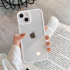Unisex Cute Shockproof Silicone Bumper Phone Case For iPhone 14 11 12 13 Pro Max Colorful Transparent Protection Back Cover Silicone Protective Cover For iPhone Stevvex