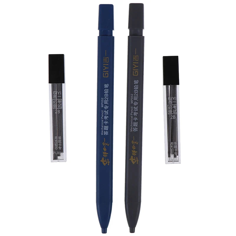 2B Set Mechanical Pencil Drawing Black Color Automatic Office Supplies Writing Supplies Pencils Lootquake LLC