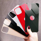 Back 9H Tempered Glass For iPhone 14 Plus 13 12 mini 11 Pro X XR XS Max Rear Screen Protector Protective Film Gold Black White Anti Scratch Edge to Edge Coverage Back Glass for iPhone Stevvex