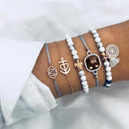 Modern Fashion New Luxury Different Style Elegant Elephant Tree Of Life Tassel Chain Bracelet Sets For Women Jewelry Trend Sets For Her - SJB-DIAMOND ELITES
