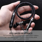 STEVVEX Earphone Bluetooth5.0 Wireless Headset Magnetic Neckband Earphones IPX5 Waterproof Sport Earbud with Noise Cancelling Mic - SJB-DIAMOND ELITES