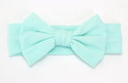 Headband Knitted Cotton Children Girls Elastic Bow Hair Bands Turban for girl Headbands