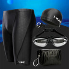 Men Swim Shorts Waterproof Goggles & Ear-plug Cap - SJB-DIAMOND ELITES