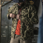 Bronson Mfg USMC P-44 Duck Hunter Camo Jacket Vintage Men's HBT WW2 Reproduction Pi-Mart