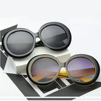 Luxury Round Oversized Big Frame Oval Vintage Elegant Woman Sunglasses  Oculos De Sol Gafas - SJB-DIAMOND ELITES