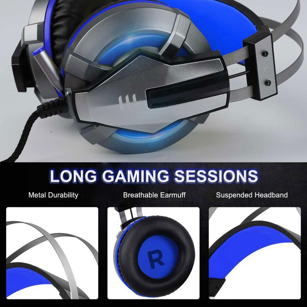 NEW Trend  Gaming Headset Gamer Ear Wired Headphones for Smartphone/PS4/PC/Xbox with Retractable Rotate Microphone and LED Light - SJB-DIAMOND ELITES