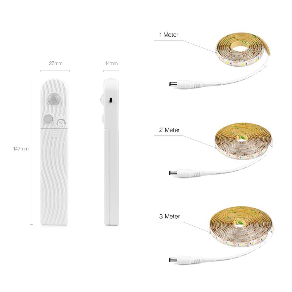 Stevvex Bedside Lights Wireless Night Mode WIth USB Powered Human Body Detector LED Strip Tape for Stairs Corridor - SJB-DIAMOND ELITES