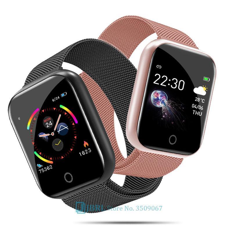 Luxury NEW Fashion Style Stainless Steel Smart Watch For Women and Men Electronics Sport Wrist Watch For Android IOS Square Smartwatch Smart - SJB-DIAMOND ELITES