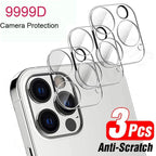 3PCS Camera Lens Protection For iPhone 12 13 14 Pro Max Lens Screen Protector 3D Full Tempered Glass For 11 ProXS MAX Camera Tempered Glass Camera Lens Protector Guard for iPhone Stevvex